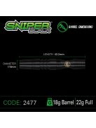 DART SZETT SOFT WINMAU SNIPER BLACK 20G, 90% WOLFRAM