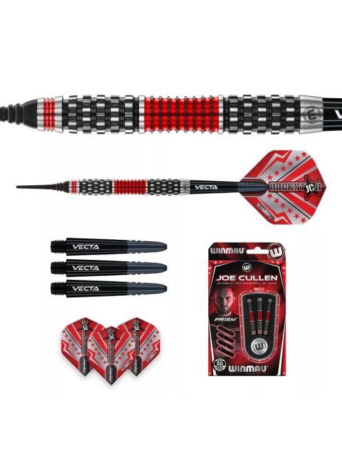 Dart szett soft Winmau Joe Cullen Rockstar RS 1.0, 20g, 90%