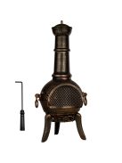 STILISTA® Terrassenofen 112 cm, patio stove, bronze