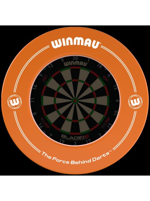 Winmau falvédő gumi karika dart tábla köré, narancssárga, feliratos, logos (utolsó darabok)