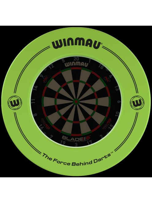 Winmau falvédő gumi karika dart tábla köré, zöld, feliratos (utolsó darabok)