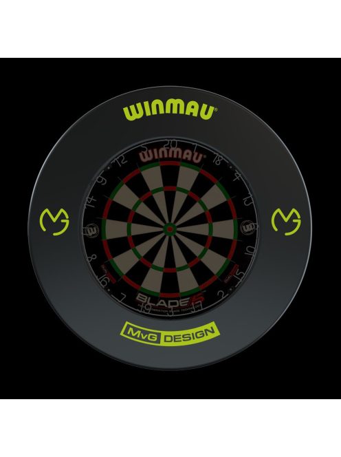 Winmau falvédő dart tábla köré fekete, MvG design