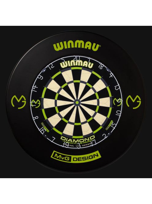 Winmau falvédő dart tábla köré fekete, MvG design