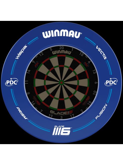 FALVÉDŐ DART TÁBLA KÖRÉ, WINMAU PDC LOGÓS KÉK