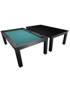 Pool table / dining table, 7' , matt black