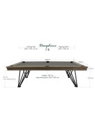 Billiard table / Dining table, Dauphine, Silver Oak, 8' or 7' size