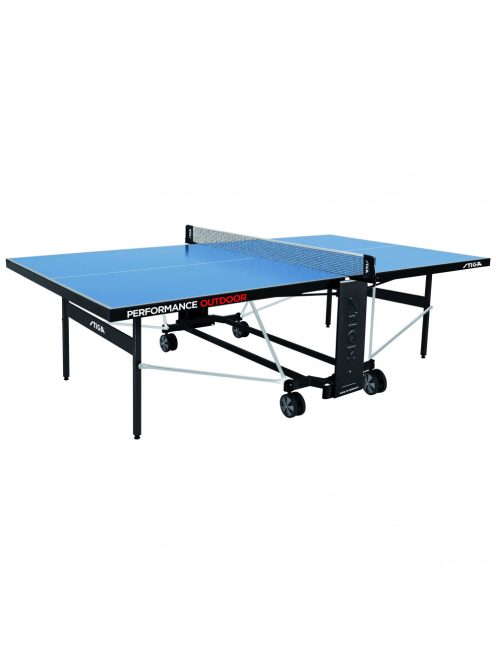 Stiga ping pong table Performance outdoor, blue, with net and net holder