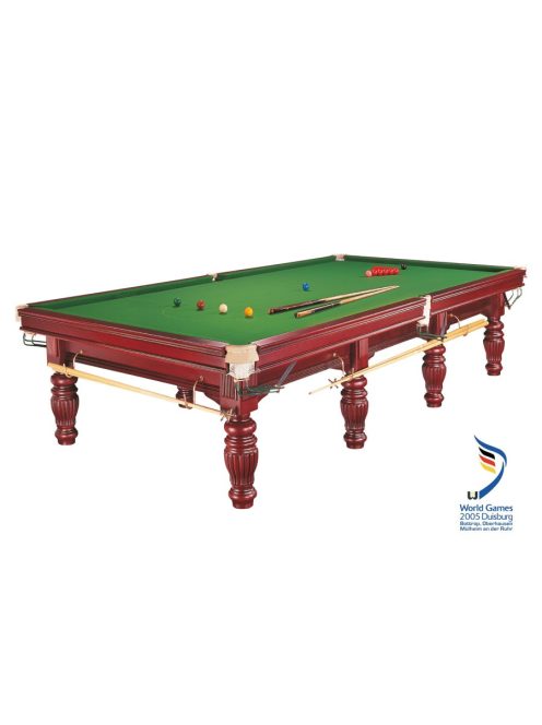 Biliárdasztal, Snooker, Dynamic Prince II Steelblock, Mahagóni, 12'