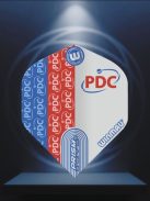 DART TOLL WINMAU PRISM ZETA PDC LOGÓ, PIROS-KÉK-FEHÉR