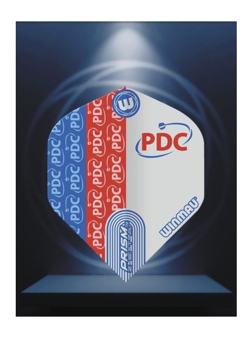 DART TOLL WINMAU PRISM ZETA PDC LOGÓ, PIROS-KÉK-FEHÉR