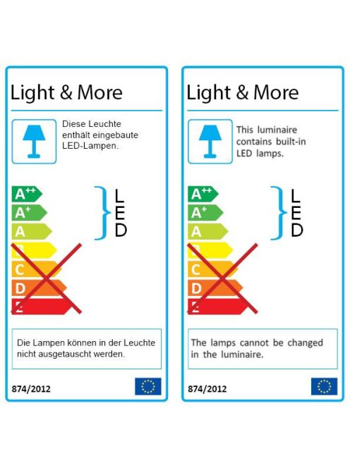 biliárd lámpa Dynamic LED Flat, ezüst színben, 195 * 70 * 6,5 cm