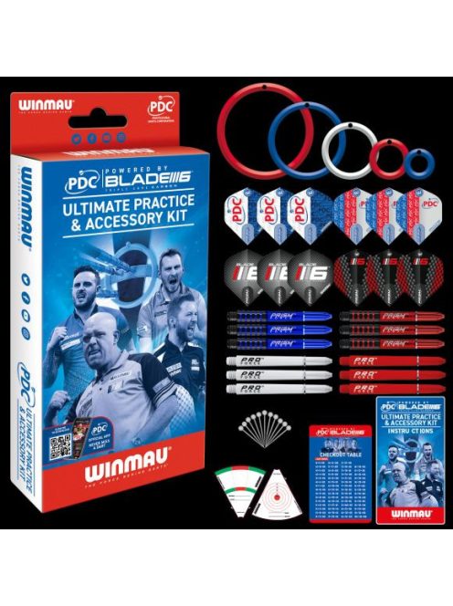 DARTS KIEGÉSZÍTŐK KÉSZLETBEN WINMAU PDC ULTIMATE KIT