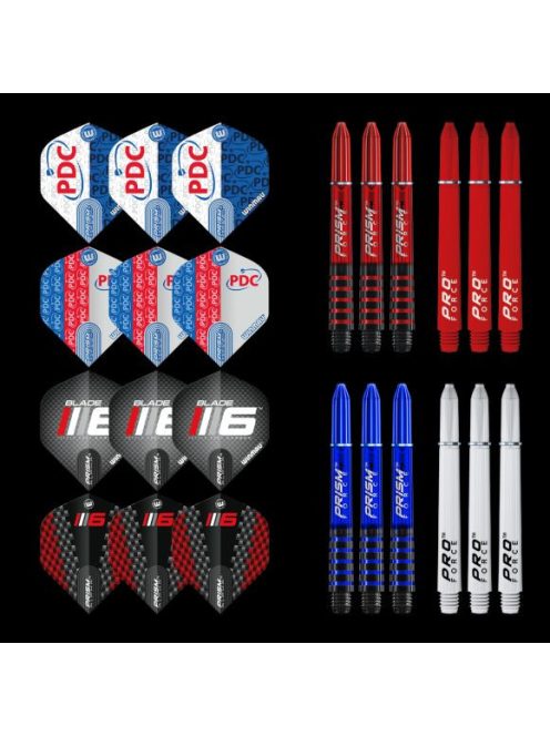 DARTS KIEGÉSZÍTŐK KÉSZLETBEN WINMAU PDC ULTIMATE KIT