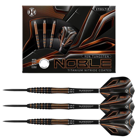 Dart szett Harrows steel 26g, Noble 90% wolfram