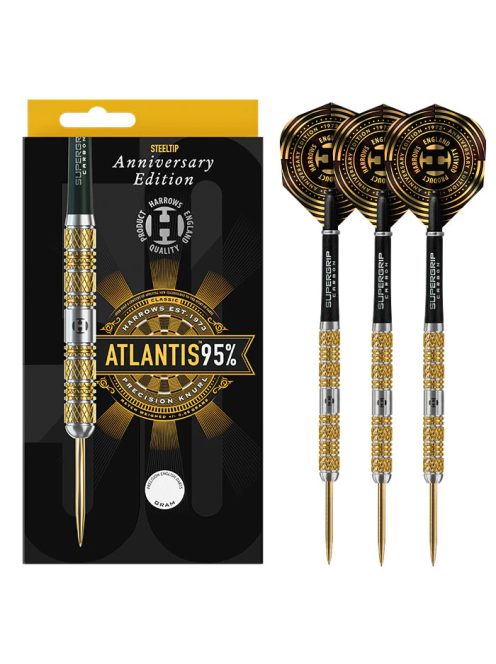 DART SZETT STEEL HARROWS ATLANTIS, 22G, 95% WOLFRAM