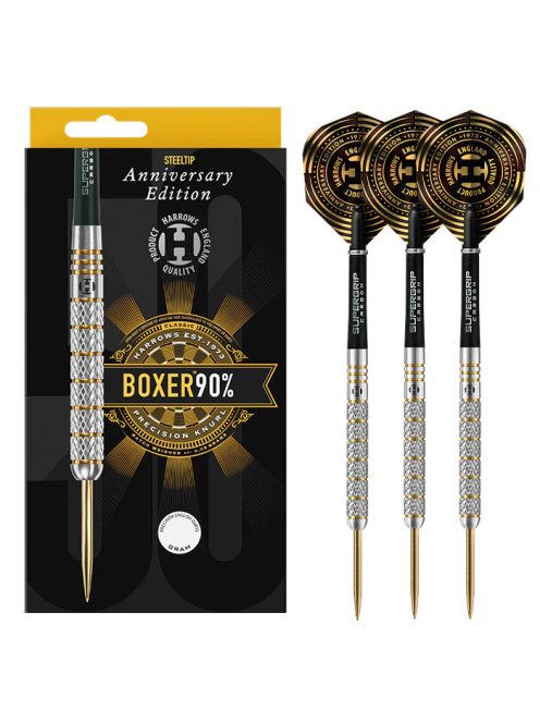 DART SZETT STEEL HARROWS ANNIVERSARY EDITION BOXER PARALLEL, 25G, 90% WOLFRAM