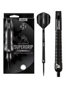 DART SZETT STEEL HARROWS SUPERGRIP BLACK EDITION 22G, 90% WOLFRAM