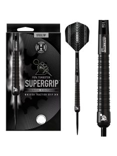   DART SZETT STEEL HARROWS SUPERGRIP BLACK EDITION 22G, 90% WOLFRAM