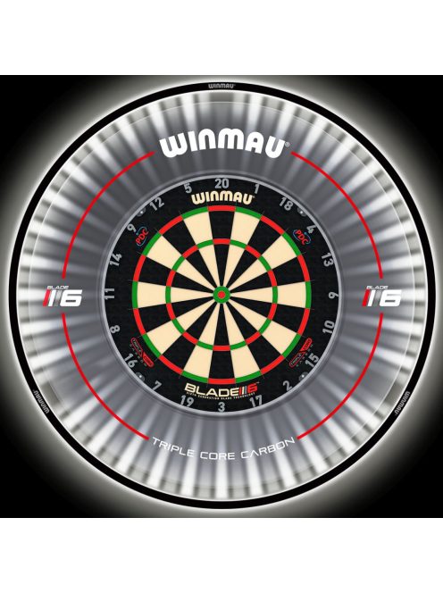 DARTS TABLE WINMAU BLADE 6 Dual Core + LIGHTING WINMAU PLASMA COMPLETE KIT