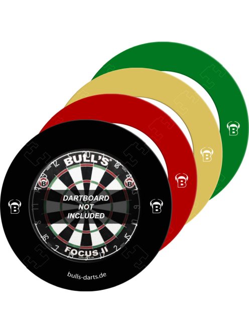 darts tábla Bull's Classic + Bull's 4 részes falvédő (vörös, zöld vagy fekete) + 2 szett Bull's Laser steel nyíl