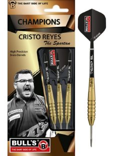   dart szett BULL'S "Cristo Reyes" Original Brass Steel Darts 21gr