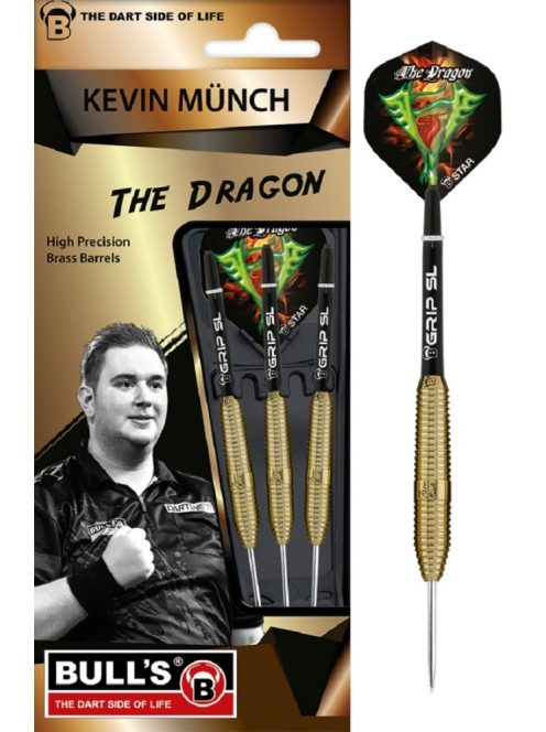 dart szett Bull's "Kevin Münch" Team Player Brass Steel Dart 21gr