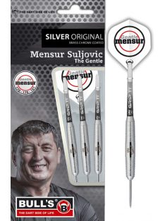   dart szett BULL'S "Mensur Suljovic" Team Player silver Steel Dart 21gr