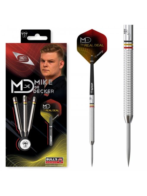 Dart szett BULL'S Mike de Decker Steel 22g 90%