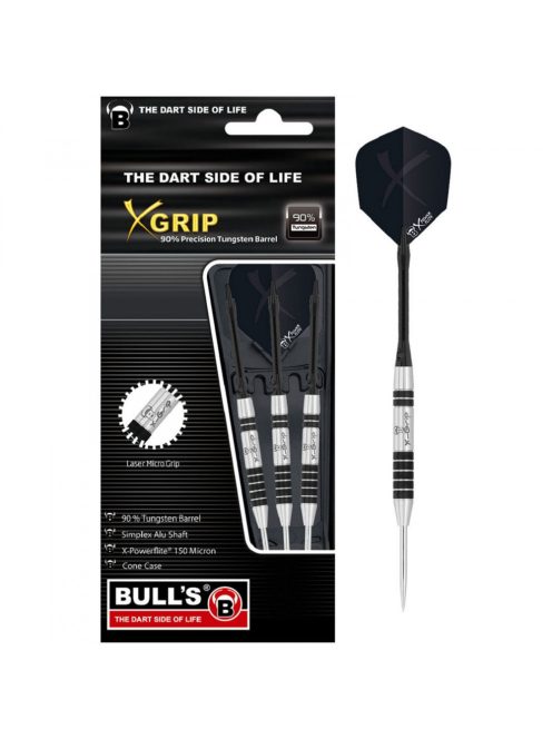 dart szett Bull's steel X-Grip X6 26gr 90%