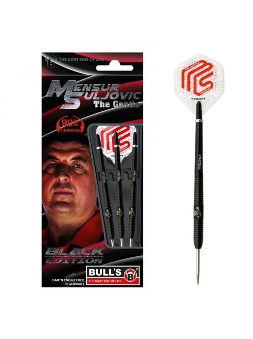 dart szett steel Bull's Champion Black edt. Mensur Suljovic 21gr (2020)