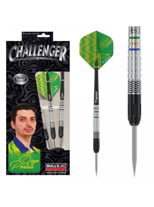 Dart szett BULL'S Challenger Steel D.Portela 24g 90%