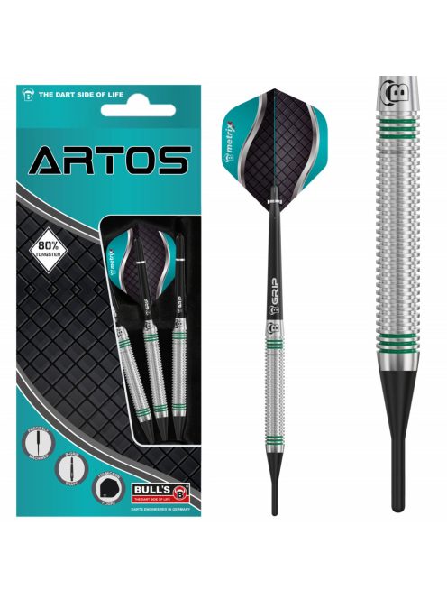 dart szett Bull's Artos AR1 soft Mint 22gr 80%