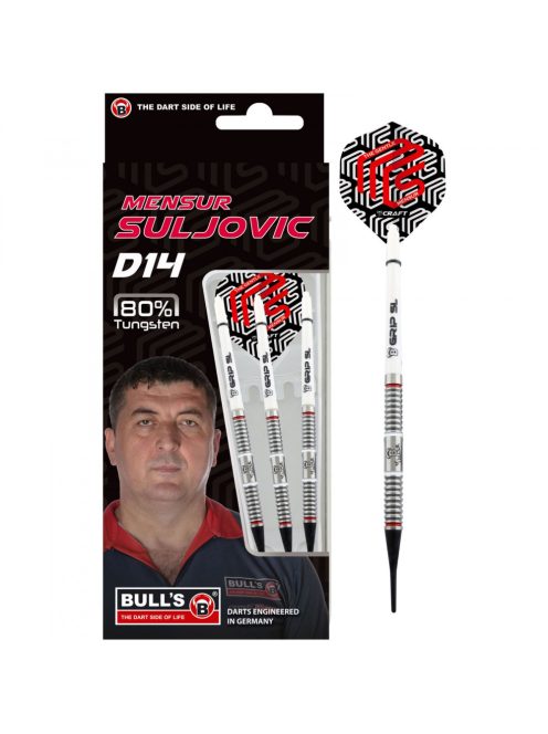 dart szett Bull's Mensur Suljovic D14, soft, 80%, 18g