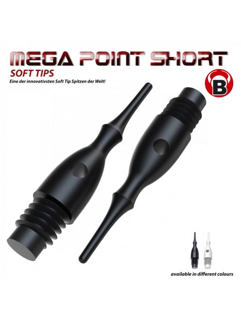 dart hegy BULL'S Mega Point rövid fehér 6mm(2BA)