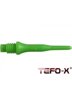   Bull's darts tip plastic TEFO-X green 100pcs 2B/A standard threaded