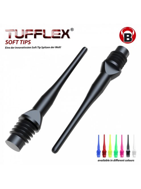 Bull's dart hegy Tufflex fekete 6mm, 100db/csomag