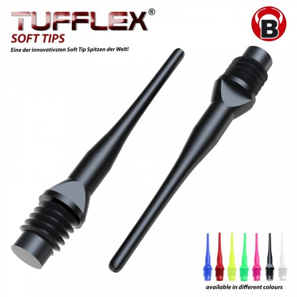 Bull's dart hegy Tufflex fekete 6mm, 100db/csomag