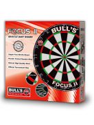 Bull's Focus II hivatalos verseny darts tábla, sisal kender, penge térrács (10db !!!)