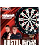 Bull's darts paper board Bristol (with 6 arrows)