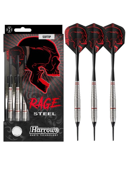 DART SZETT SOFT HARROWS RAGE 18G, BRASS RÉZTESTŰ