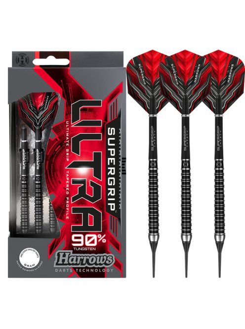 Dart szett Harrows soft 18g, Supergrip Ultra 90% wolfram