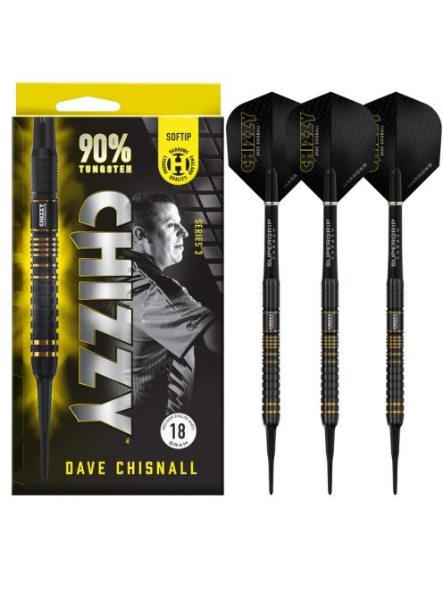 Dart szett soft Harrows Dave Chisnall Chizzy Series 3 18gR, 90% wolfram