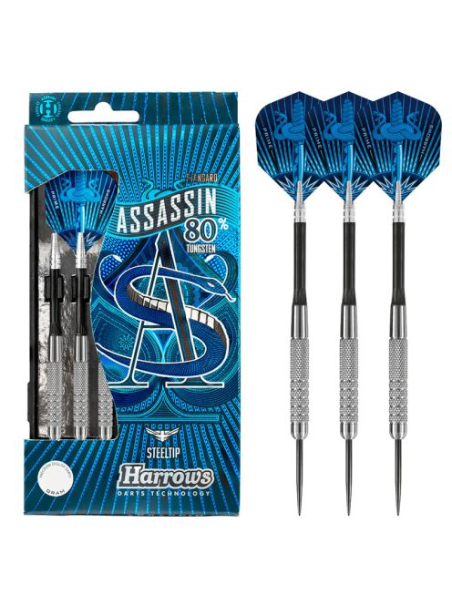 Dart szett Harrows steel 23g Assassin 80% (K)