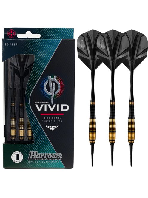 Dart szett Harrows soft Vivid Fekete 18gr