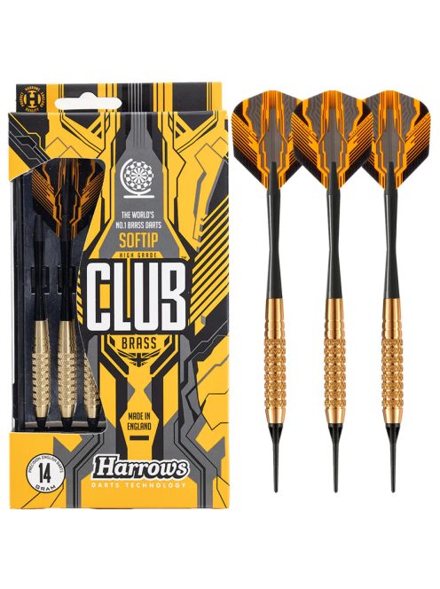 Dart szett Harrows soft Club Brass, 14gK