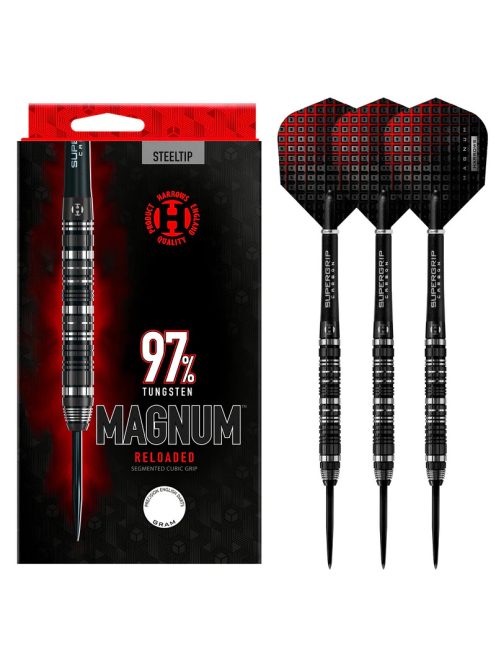 Dart szett Harrows steel, 21g, Magnum Reloaded, 97% wolfram