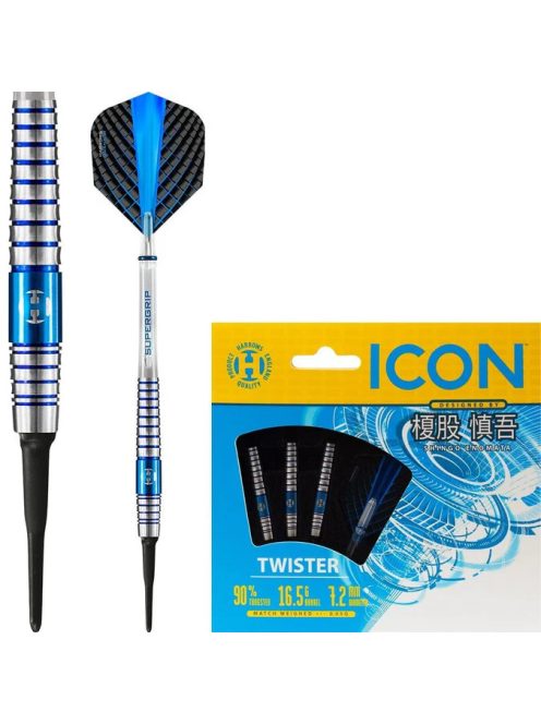 dart szett soft Harrows ICON Shingo Enomata 18gr, 90% wolfram (utolsó darab)