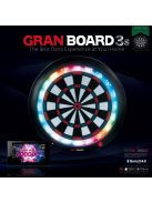 dartsgép elektromos online, Granboard3s Green, verseny méretű szektorokkal