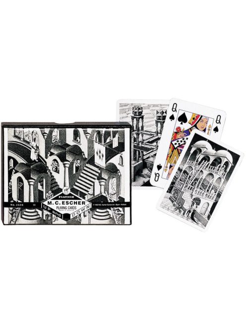 M. C. Escher "Up and Down", luxury bridge/skating cards, double pack