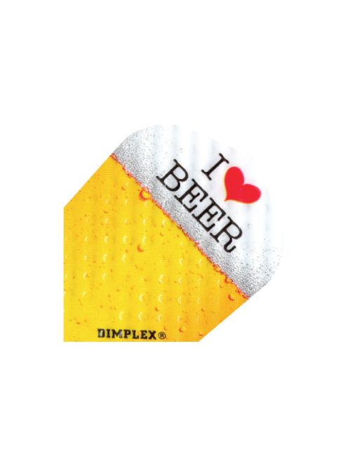 Dart toll Harrows Dimplex sárga/fehér "I love Beer"